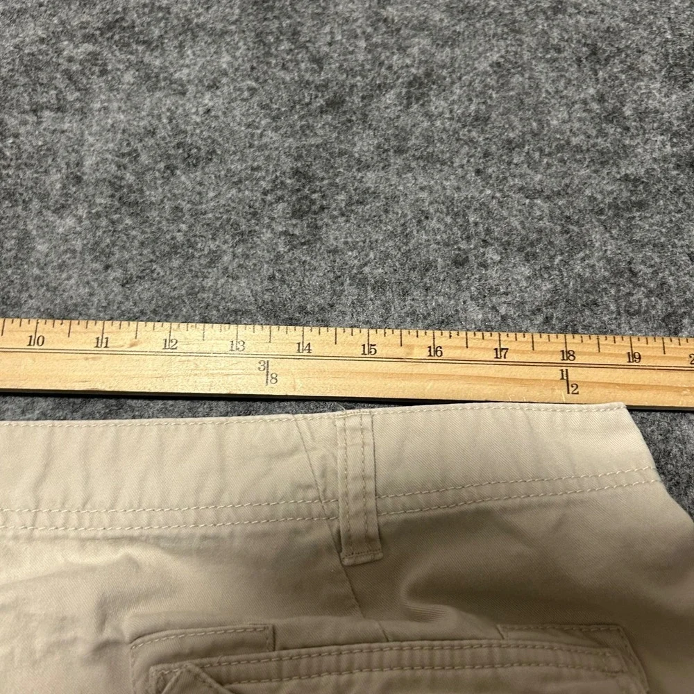 Burnside Khaki Cargo Shorts Skater Baggy Y2K Retro Tan Size 36 - Picture 4 of 8